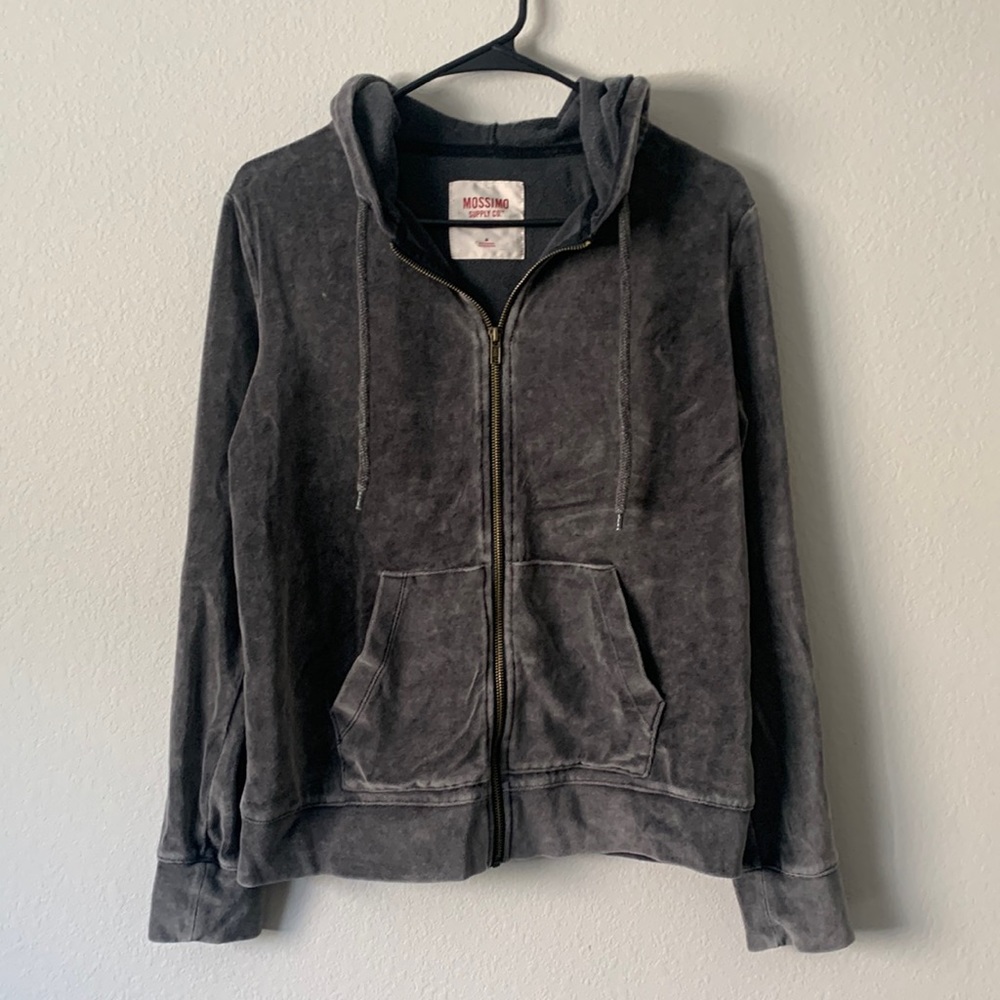 Mossimo Velvet Full Zip Hoodie